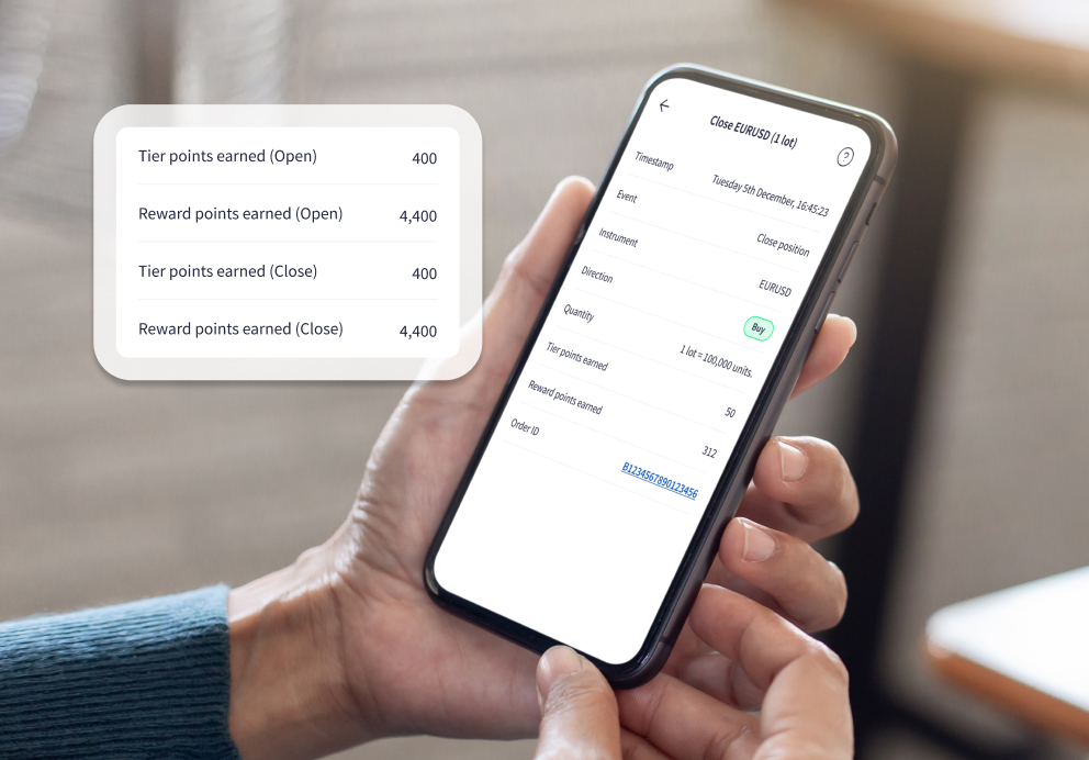 Earn points when you trade