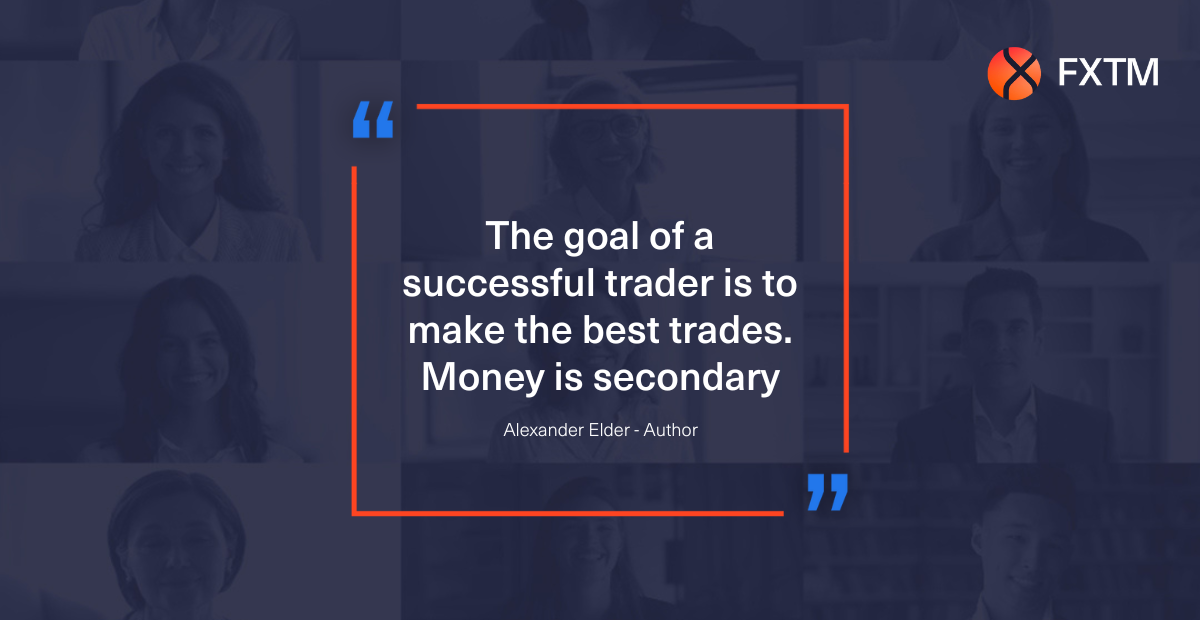 The goal of a successful trader is to make the best trades. Money is secondary