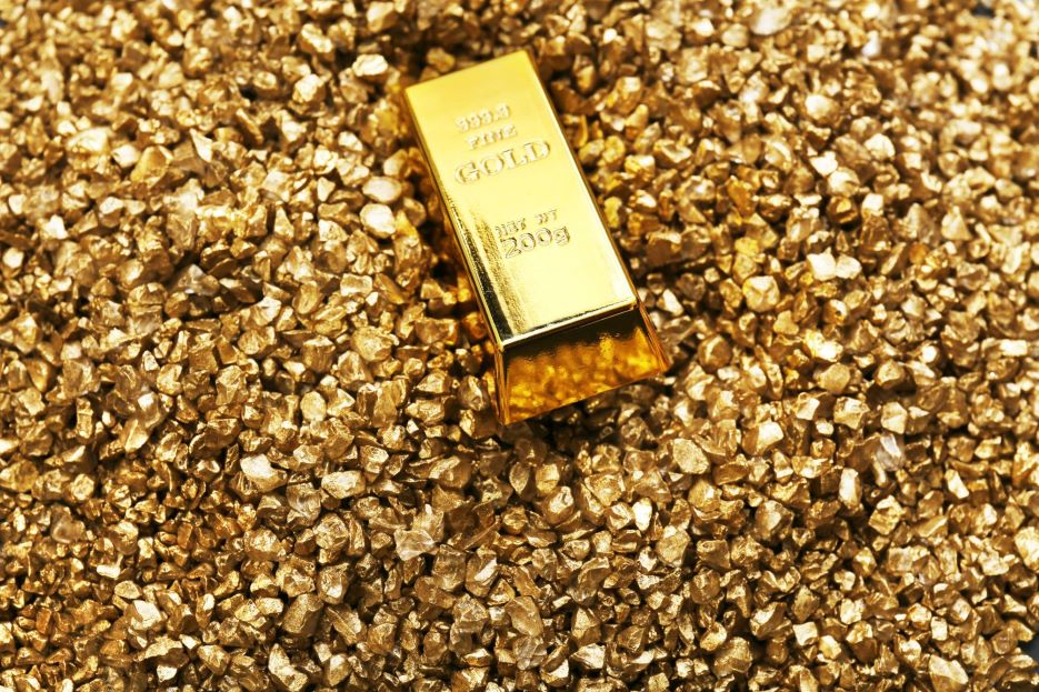 Gold eases lower on risk-on mode